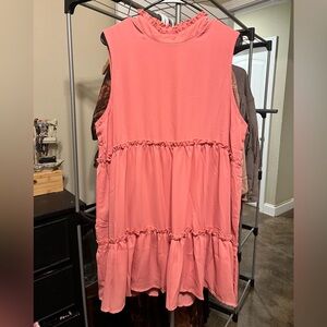 HEIMISH USA Peach Ruffled Dress